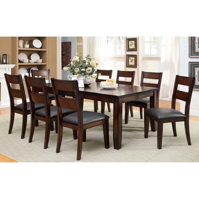 DICKINSON I Dark Cherry Dining Table w/ 18" Leaf - My Sweet Home Furniture (Queens, NY)