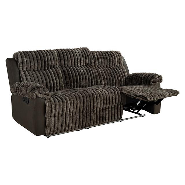 Dionysus Manual Reclining Sofa Brown - My Sweet Home Furniture (Queens, NY)