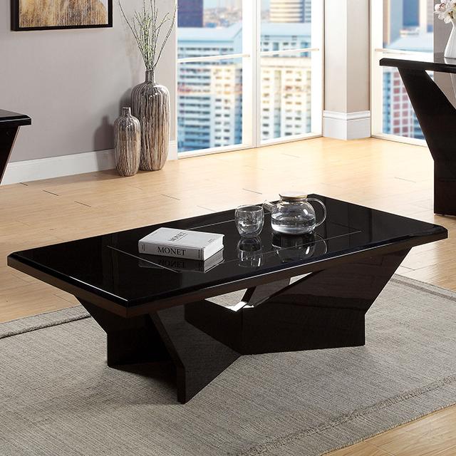 DUBENDORF Coffee Table, Black - My Sweet Home Furniture (Queens, NY)