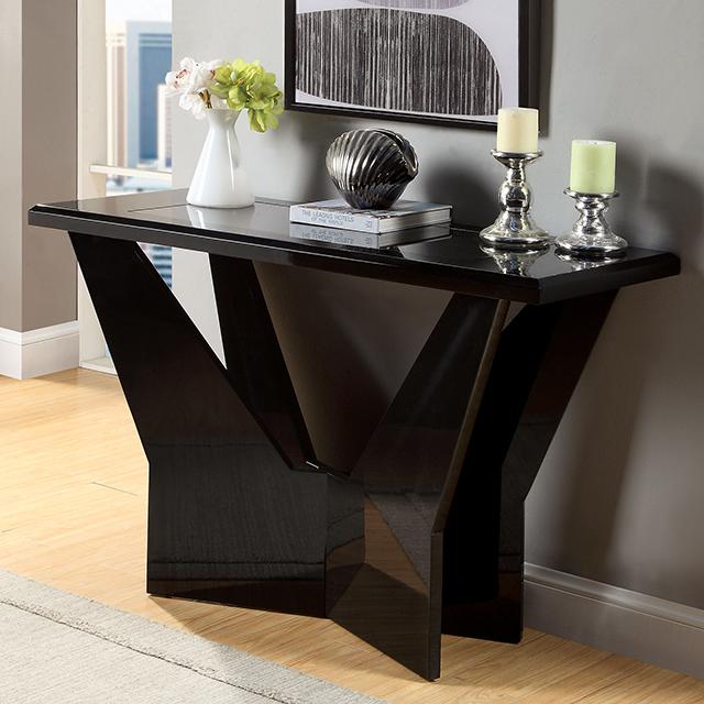 DUBENDORF Sofa Table, Black - My Sweet Home Furniture (Queens, NY)