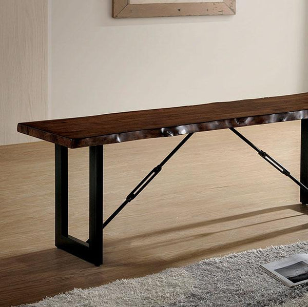 Dulce Walnut Bench - My Sweet Home Furniture (Queens, NY)