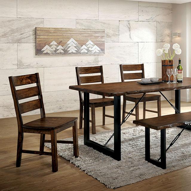 Dulce Walnut/Black Dining Table - My Sweet Home Furniture (Queens, NY)