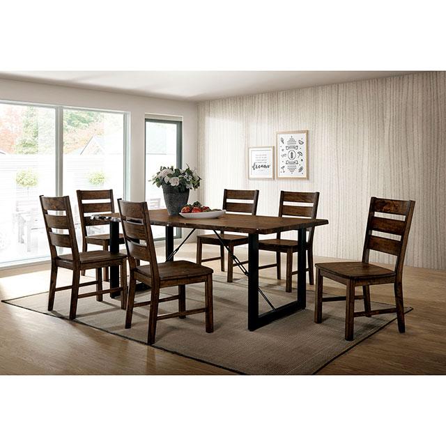 Dulce Walnut/Black Dining Table - My Sweet Home Furniture (Queens, NY)