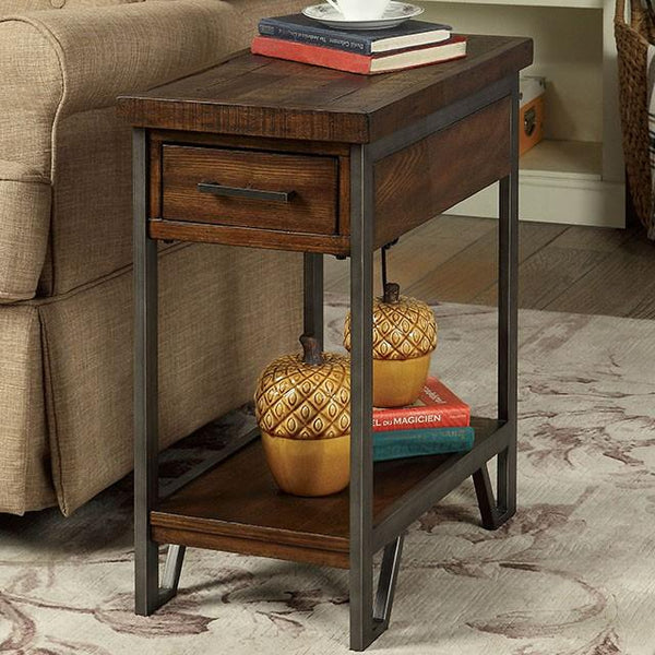 Dundalk Dark Oak Side Table - My Sweet Home Furniture (Queens, NY)