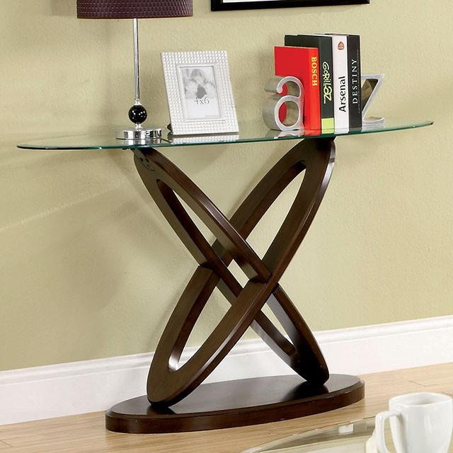 Atwood II Dark Walnut Sofa Table - My Sweet Home Furniture (Queens, NY)