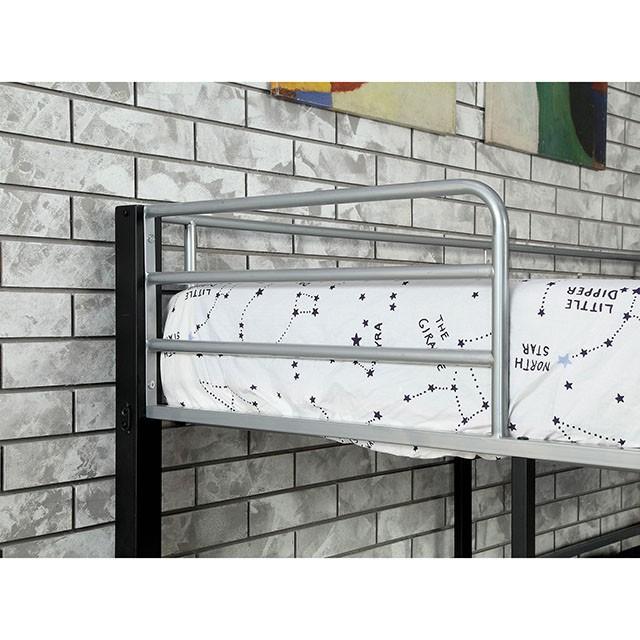 Aubrey Sand Black Twin Triple Decker Bed - My Sweet Home Furniture (Queens, NY)