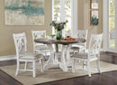 AULETTA Round Dining Table, Gray - My Sweet Home Furniture (Queens, NY)