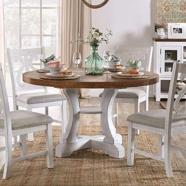 Auletta Transitional Dining Table Round & Squre - My Sweet Home Furniture (Queens, NY)