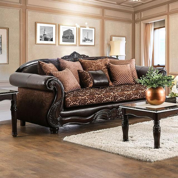 ELPIS Brown/Espresso Sofa - My Sweet Home Furniture (Queens, NY)