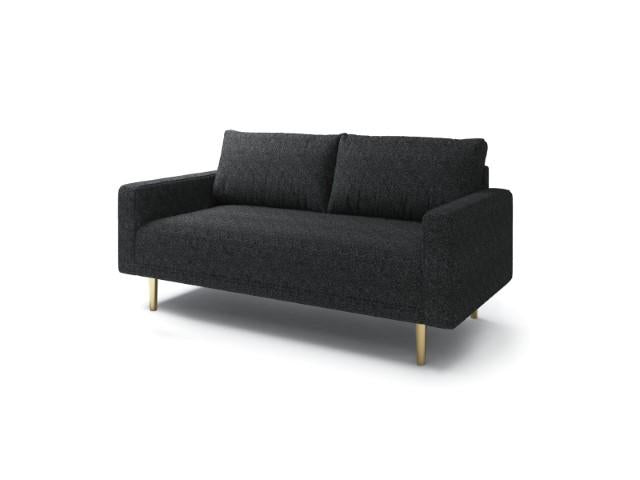 ELVERUM Loveseat, Black - My Sweet Home Furniture (Queens, NY)