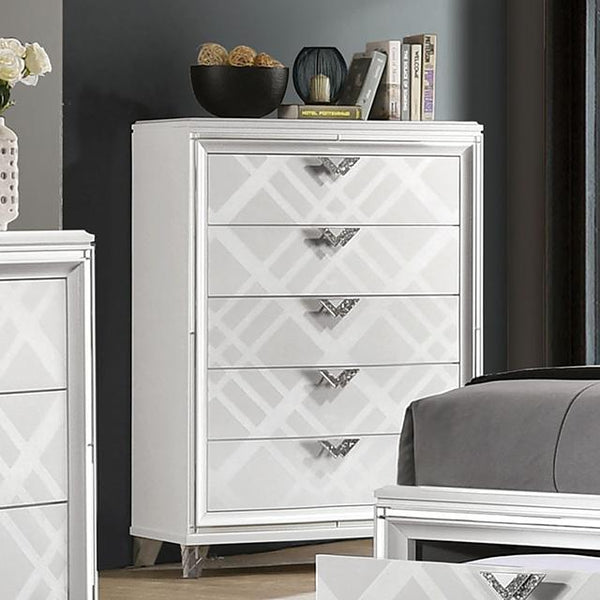 EMMELINE Chest, White - My Sweet Home Furniture (Queens, NY)