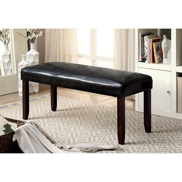 EMMONS I Dark Cherry/Espresso Bench - My Sweet Home Furniture (Queens, NY)