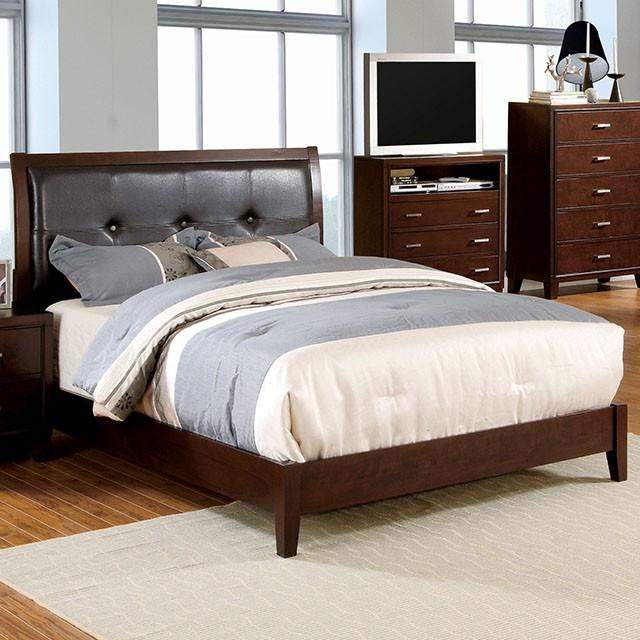Enrico Bed Brown, Grey, & Black - My Sweet Home Furniture (Queens, NY)