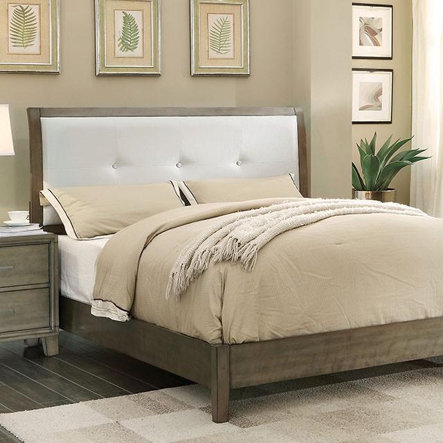 Enrico Full Queen Bed Brown, Black, & Cherry - My Sweet Home Furniture (Queens, NY)