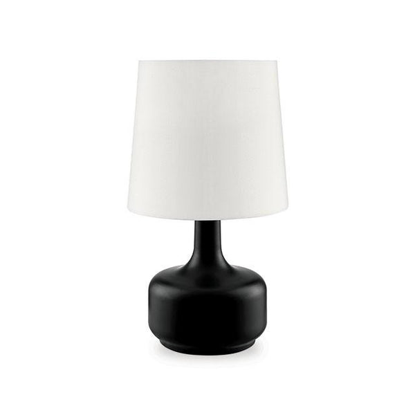 Farah Black 17"H Matte Black Table Lamp - My Sweet Home Furniture (Queens, NY)