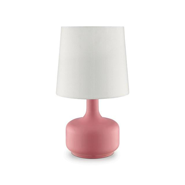 Farah Pink 17"H Matte Pink Table Lamp - My Sweet Home Furniture (Queens, NY)