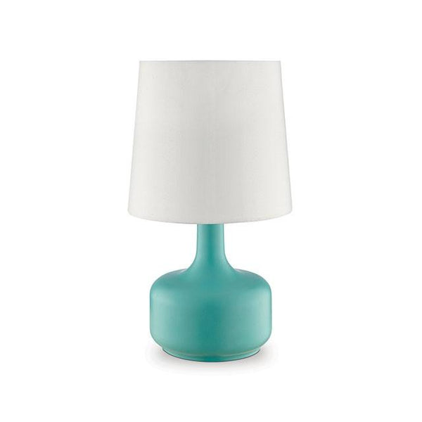 Farah Teal 17"H Matte Teal Table Lamp - My Sweet Home Furniture (Queens, NY)