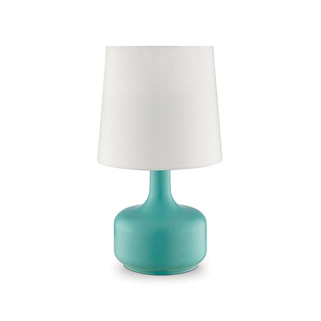 Farah Teal 17"H Matte Teal Table Lamp - My Sweet Home Furniture (Queens, NY)