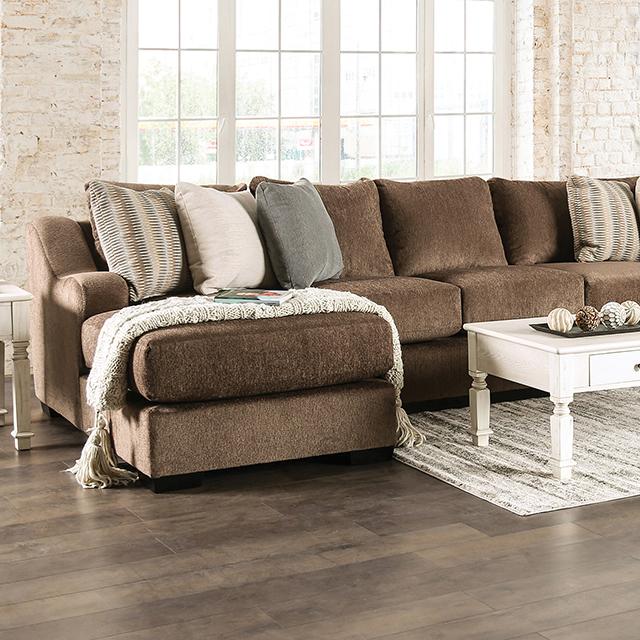 FARRINGDON Sectional, Brown - My Sweet Home Furniture (Queens, NY)