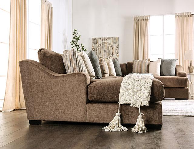 FARRINGDON Sectional, Brown - My Sweet Home Furniture (Queens, NY)