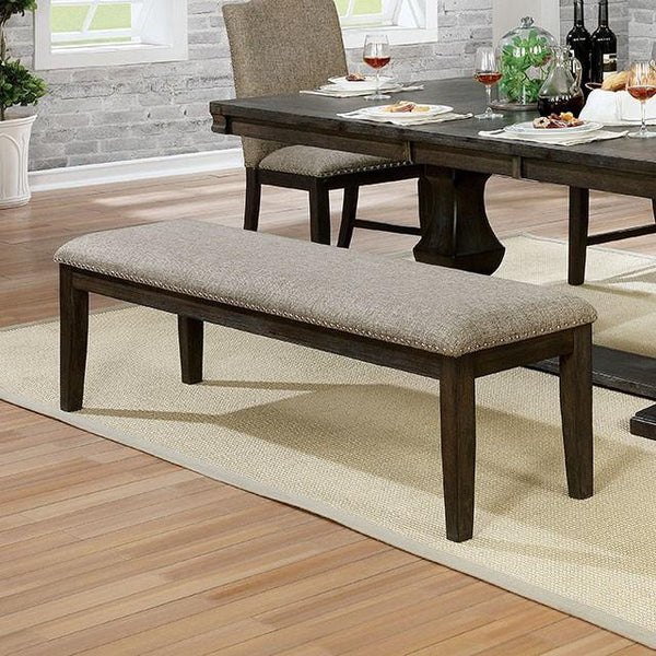 Faulk Espresso Bench - My Sweet Home Furniture (Queens, NY)