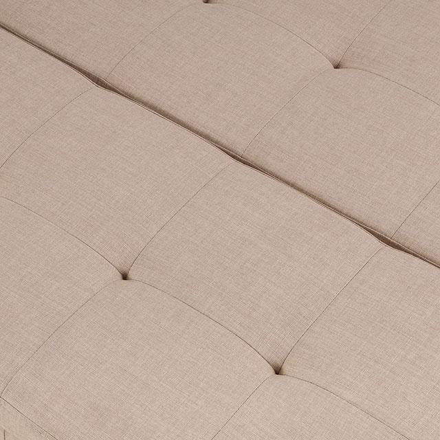 FAZIO Storage Ottoman, Beige - My Sweet Home Furniture (Queens, NY)