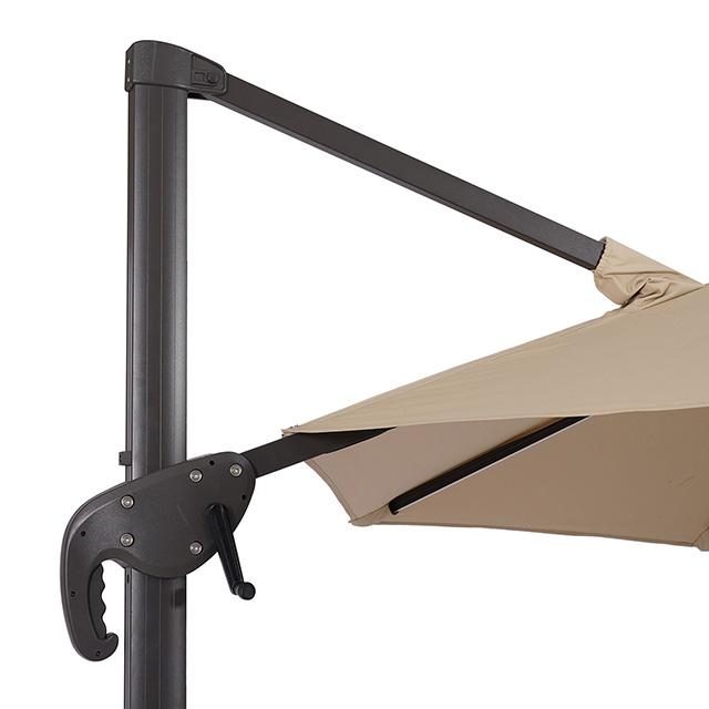 Fera 10 Ft Round Umbrella w/ LED Bulb + 37" Large Base - My Sweet Home Furniture (Queens, NY)