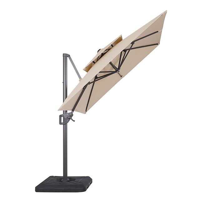 Fida 8 Ft Square Umbrella w/ Double Top + 37" Large Base - My Sweet Home Furniture (Queens, NY)