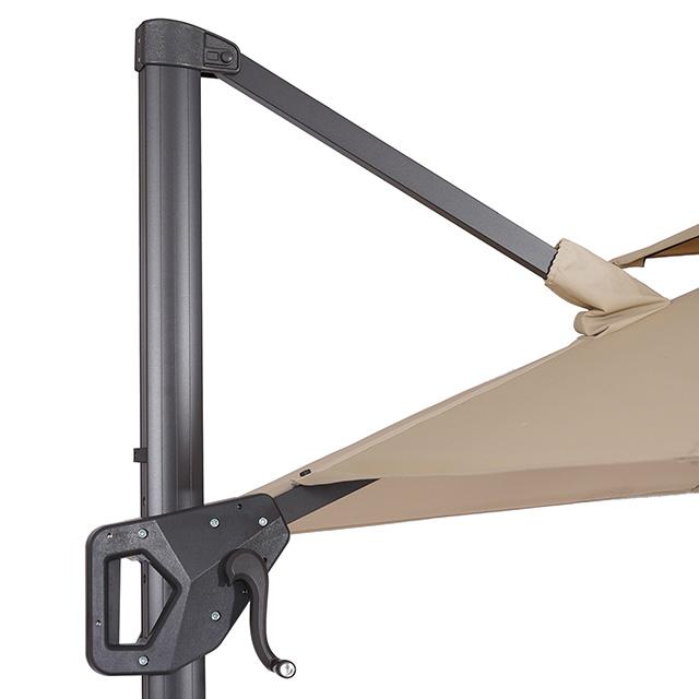 Fida 8 Ft Square Umbrella w/ Double Top + 37" Large Base - My Sweet Home Furniture (Queens, NY)