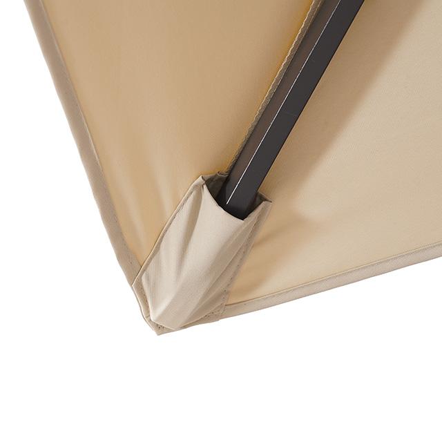 Fida 8 Ft Square Umbrella w/ Double Top + 37" Large Base - My Sweet Home Furniture (Queens, NY)
