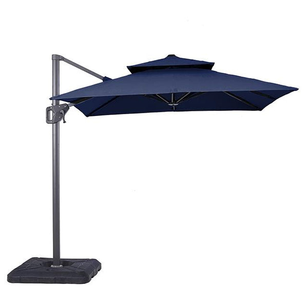 Fida 8 Ft Square Umbrella w/ Double Top + 37" Large Base - My Sweet Home Furniture (Queens, NY)