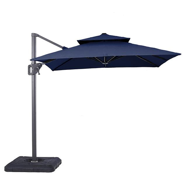 Fida 8 Ft Square Umbrella w/ Double Top + 37" Large Base - My Sweet Home Furniture (Queens, NY)