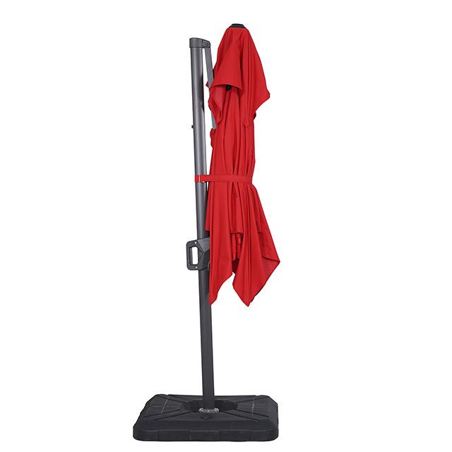 Fida 8 Ft Square Umbrella w/ Double Top + 37" Large Base - My Sweet Home Furniture (Queens, NY)
