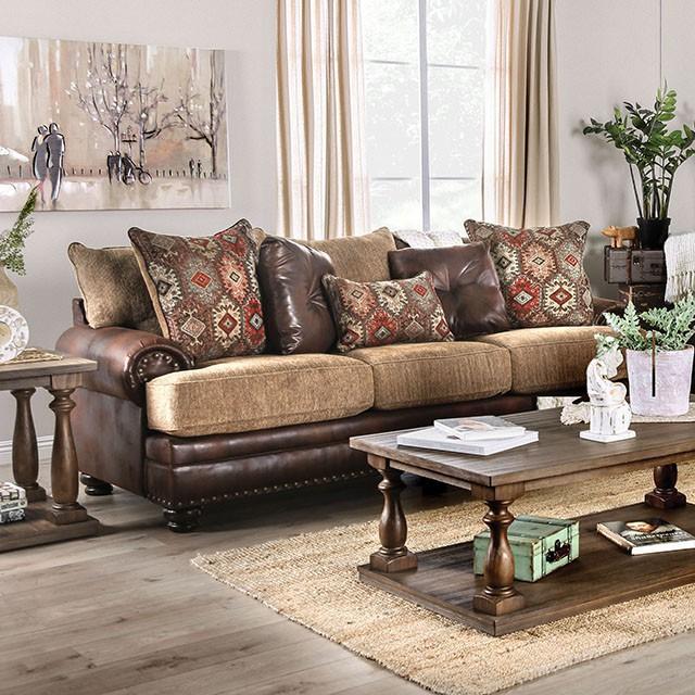 Fletcher Brown/Tan Sofa - My Sweet Home Furniture (Queens, NY)