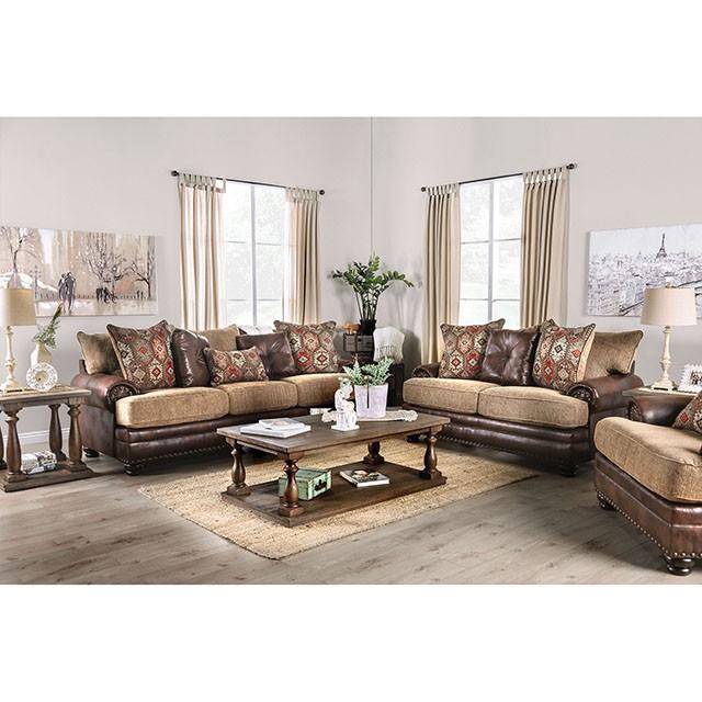 Fletcher Brown/Tan Sofa - My Sweet Home Furniture (Queens, NY)