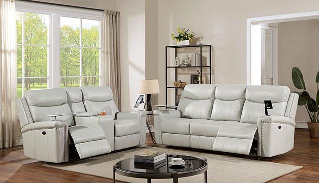 FLORINE Power Sofa, Light Gray - My Sweet Home Furniture (Queens, NY)