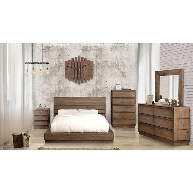 COIMBRA Rustic Natural Tone Mirror - My Sweet Home Furniture (Queens, NY)