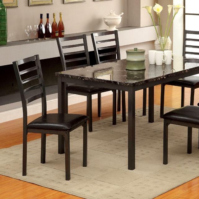 COLMAN Black 60" Dining Table - My Sweet Home Furniture (Queens, NY)