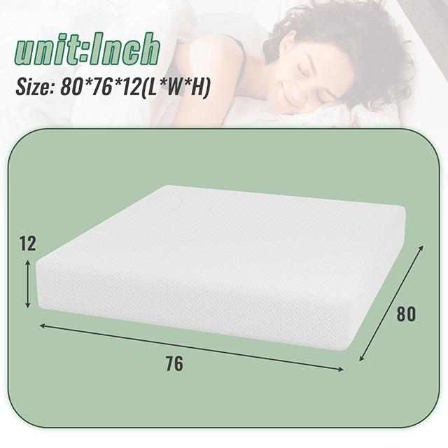 Coreopsis 12" E.King Memory Foam Wave Comfort - My Sweet Home Furniture (Queens, NY)