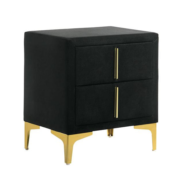 FLORIZEL Night Stand, Black - My Sweet Home Furniture (Queens, NY)