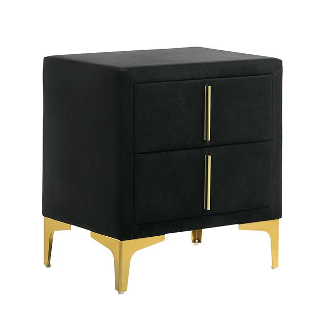 FLORIZEL Night Stand, Black - My Sweet Home Furniture (Queens, NY)