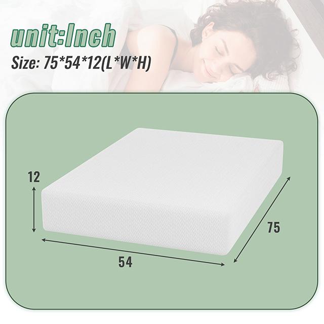 Coreopsis 12" Full Memory Foam Wave Comfort - My Sweet Home Furniture (Queens, NY)