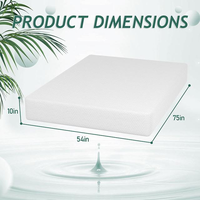 Forsythia 10" Full Green Tea Gel Memory Foam - My Sweet Home Furniture (Queens, NY)