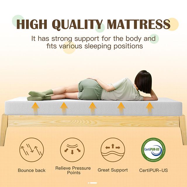 Forsythia 8" E.King Green Tea Gel Memory Foam - My Sweet Home Furniture (Queens, NY)