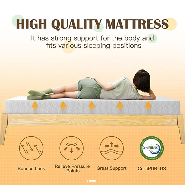 Forsythia 8" Twin Green Tea Gel Memory Foam - My Sweet Home Furniture (Queens, NY)
