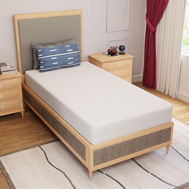 Forsythia 8" Twin Green Tea Gel Memory Foam - My Sweet Home Furniture (Queens, NY)
