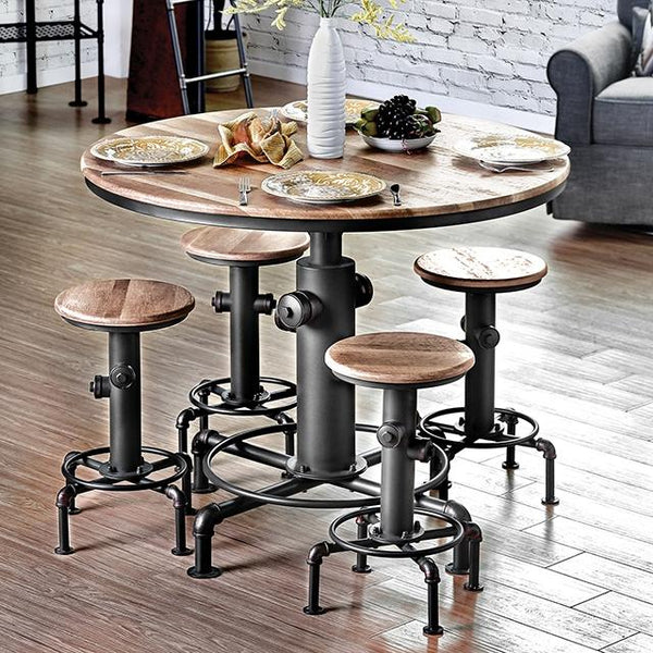 Foskey Antique Black Dining Table - My Sweet Home Furniture (Queens, NY)