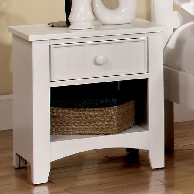 Corry White Night Stand - My Sweet Home Furniture (Queens, NY)