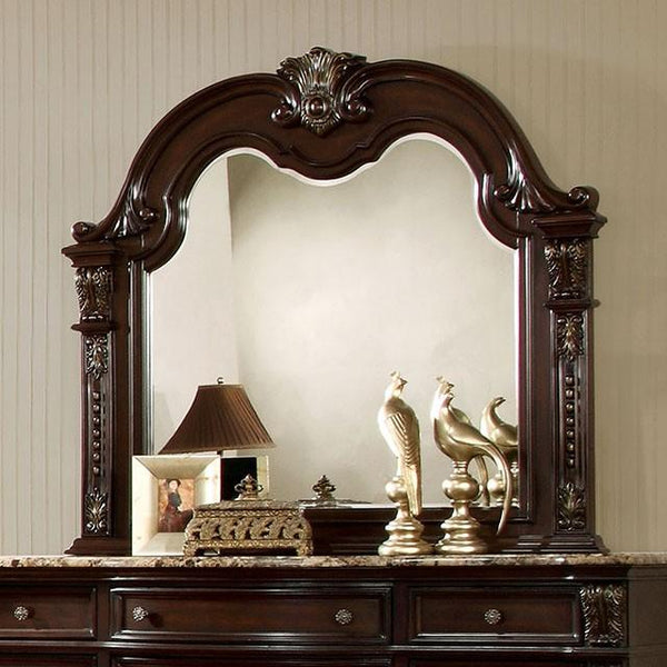 Fromberg Brown Cherry Mirror - My Sweet Home Furniture (Queens, NY)