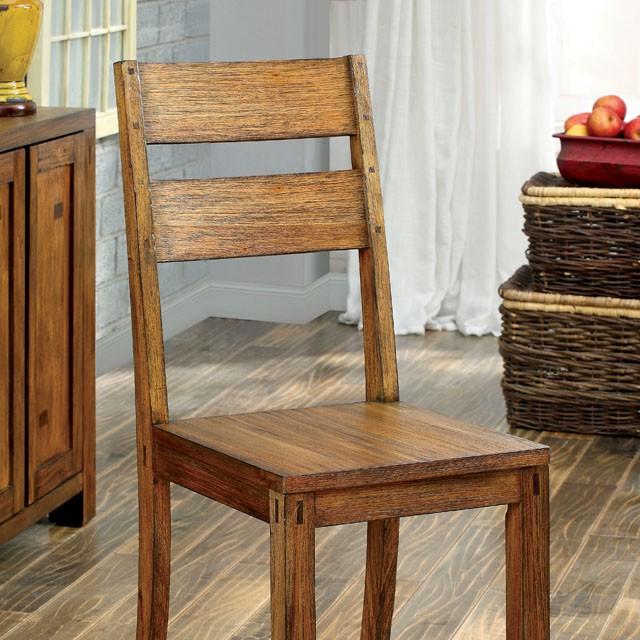 FRONTIER Dark Oak Side Chair (2/CTN) - My Sweet Home Furniture (Queens, NY)